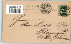 8820 Wädenswil 1901 Gebrauchsspuren Halbinsel Au Lithographie