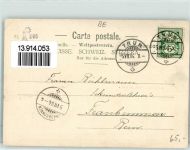 3624 Goldiwil Thun 1904 Gebrauchsspuren Pension Blümlisalp M. Blatter