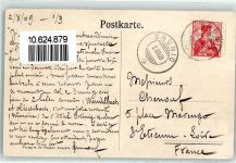 6078 Lungern 1909 Gebrauchsspuren Obwaldner Alphornbläser Ort lt. Verlag