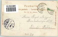 4115 Mariastein 1904 Gebrauchsspuren Prägedruck Passepartout Gämse Wappen Lithographie