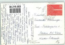 3925 Grächen 1957 Foto AK Wegkreuz Kirche Gasenried Balfrinhorn Bietschhorn Hannigalp