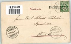 9304 Bernhardzell 1901 Gebrauchsspuren Gasthaus Adler Fähre winterburg Erlenholz