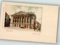 2000 Neuchâtel Neuenburg Foto AK Straßenbahn Rathaus