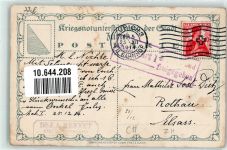 8000 Zürich 1914 Gebrauchsspuren Kriegsnotunterstützung sign. Moos Künstlerkarte