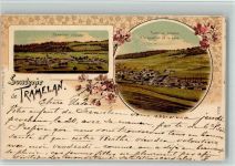 2720 Tramelan 1899 BOAKC Lithographie Quartier de la gare Verlag Künzli Nr 1738