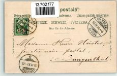 2720 Tramelan 1899 BOAKC Lithographie Quartier de la gare Verlag Künzli Nr 1738