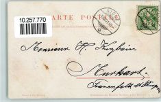 Chillon Chateau 1901 Künstlerkarte Sign. J.J. Redmond