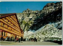 Schwägalp 1973 - Restaurant und Talstation mit Schwebebahn Gyrenspitz und Säntis Oldtimer