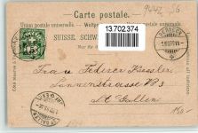 9442 Berneck 1899 BOAKC Lithographie Ruine Rosenburg Neugasse