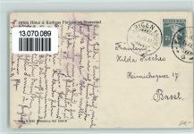 6363 Fürigen 1919 - Hotel & Kurhaus,Teilansicht,Verlag Wehrli Nr. 28705, gute Erhaltung