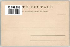 Gebirgspost fährt durch ein Dorf Postkutsche Schweiz 1900