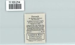4143 Dornach - Vignette Wappen Kaffee Hag ca 1920-1940