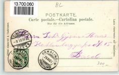 4466 Ormalingen 1901 BOAKC Schulhaus Pfarrhaus Lithographie