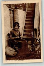 1906 - Gute alte Zeiten Spinnrad