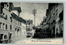8730 Uznach Foto AK Bauschlosserei Obergasse