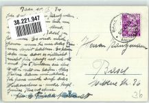 6340 Baar 1934 Foto AK Kath. Kirche Bahnpost Zug 2333