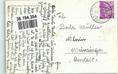 3764 Weissenburg Foto AK Hotel Waldkurhaus Bahnpost Zug 74