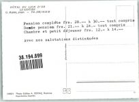 1347 Le Sentier Foto AK Hotel du Lion D`Or Fliegeraufnahme Winter