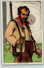 1924 Lithographie / Künstlerkarte 1824-1924 Schützenverein Carabiniers sign. Hugentobler AK