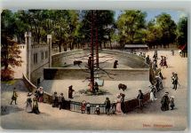 3000 Bern Berne 1919 Künstlerkarte Besucher umringen das Bärengehege Verlag Carl Künzli Nr. 5590