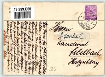 1935 - Eidgenössische Kriseninitiative JA! Frau schneidet Brot