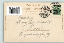 Schauenburg 1904 Prägedruck Gruss aus Lithographie + Lichtdruck Passepartout Verlag Gebr. Metz 19476