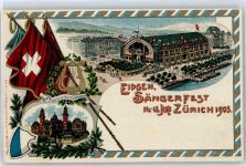 8000 Zürich - Eidgenössisches Sängerfest 1905, Prägekarte
