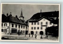 1348 Le Brassus - Nr. 3335 Verlag SG - Hotel de la Lande et la Post, Postamt, gute Erhaltung AK