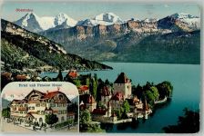 3653 Oberhofen am Thunersee Foto AK Hotel Pension Kreuz