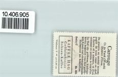 1227 Carouge GE La Praille - Vignette Wappen Kaffee Hag 1920-1940