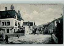 9642 Ebnat-Kappel 1908 - Dorfpartie mit Postgebäude