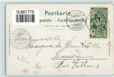 4663 Aarburg 1900 Lithographie Fischerboote