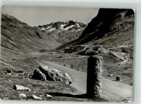 Julier 1957 Foto AK Denkmal Römersäulen Julierpasshöhe