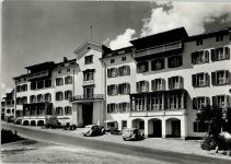 7513 Silvaplana Foto AK Auto Oldtimer Posthotel Riv´Alta