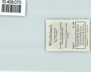 4537 Wiedlisbach - Vignette Wappen Kaffee Hag ca 1920-1940