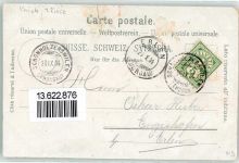 8577 Schönholzerswilen Gebrauchsspuren Ev. Kirche Gasthaus zur Sonne Kath. Kirche Schule Lithographie