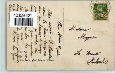 1890 St-Maurice - Ortsansicht u. Dent du Midi