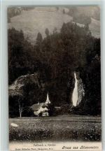 3638 Blumenstein 1907 - Fallbach und Kirche