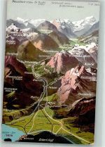 8872 Weesen Foto AK Vogelschau Mollis Glarus Schwanden