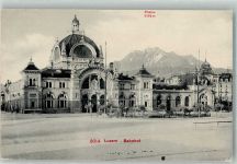 Luzern Lucerne Bahnhof Bahnhof Schweiz Foto AK