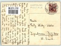 6616 Losone Lithographie / Künstlerkarte sign. Metz,W.