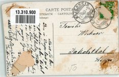 9602 Bazenheid 1913 Gebrauchsspuren Kirche Bahnhofstrasse Poststrasse Schulhaus