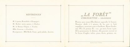 1422 Grandson KEINE AK Jugendherberge La Foret Corcelettes Klappkarte