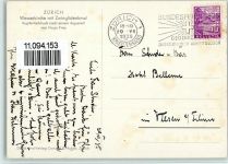 8000 Zürich - Wasserkirche Zwinglidenkmal sign Frey Hugo