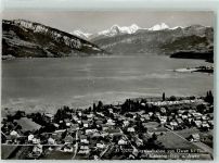 3645 Gwatt Thun Gebrauchsspuren Fliegeraufnahme Campingplatz