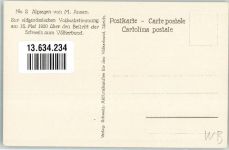 sign Annen M. Nr 2 Alpsegen Zur eidgenössichen Volksabstimmung 16. Mai 1920 über den Beitritt zum Völkerbund