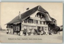 3665 Wattenwil 1916 Gebrauchsspuren Gasthaus zum Bären