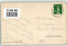 3665 Wattenwil 1916 Gebrauchsspuren Gasthaus zum Bären