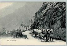 Alpenpost Fünfspänner Postkutsche Schweiz