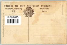 3000 Bern Berne - Fassade des alten hist. Museums mit Brunnen